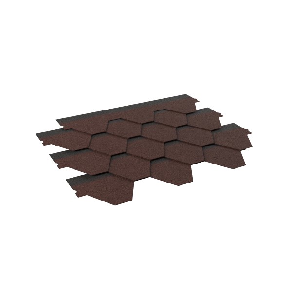RoofShield Premium Standart Коричневый с оттенением
